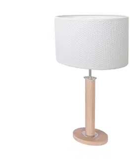 Lampy   7017400211535 - Stolná lampa MERCEDES 1xE27/40W/230V dub 