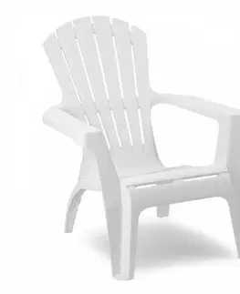 Záhradné stoličky a kreslá Kinekus Kreslo DOLOMITI biele