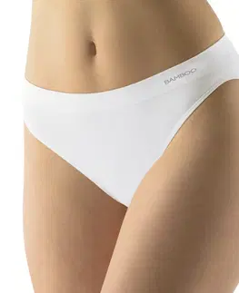Nohavičky Klasické nohavičky s úzkym bokom EcoBamboo biela - L/XL