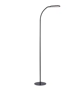Stojace lampy Moderná stojaca lampa čierna stmievateľná vrátane LED - Kiril