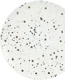 Taniere Kameninový tanier so zlatými bodkami, 20,5 cm