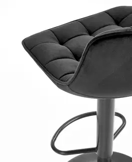 Barové stoličky HALMAR H-95 barová stolička čierna