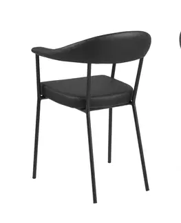 Stoličky - moderné Dkton 23251 Dizajnová stolička Alder, čierna