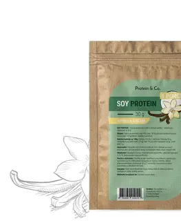 Športová výživa Protein & Co. Sójový proteín - 1 porcia 30 g PRÍCHUŤ: Strawberry milkshake