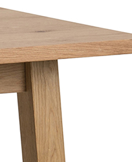 Jedálenské stoly Dkton Barový stôl Nadida 117 cm divoký dub