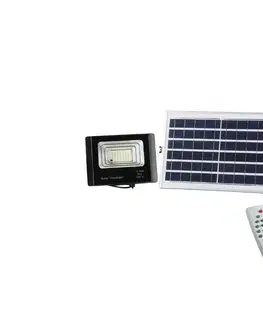 LED osvetlenie  LED Stmievateľný solárny reflektor LED/12W/3,2V 6000K IP65 + diaľkové ovládanie 