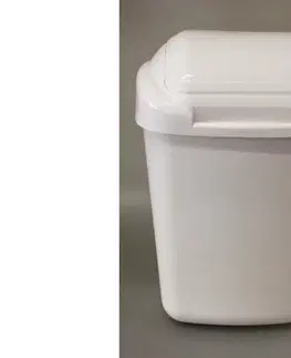 Odpadkové koše PLAFOR - Kôš na odpad 30L biely plast