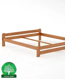 Drevené postele Posteľ borovica LK099–180x200 jelša