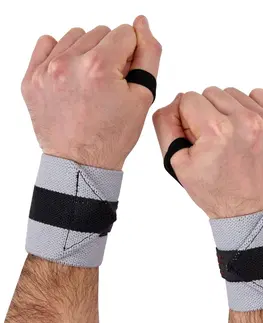 posilňovanie Bandáže na zápästie – Wrist Straps, svetlosivé