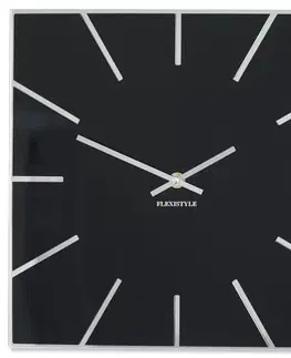 Hodiny Nástenné akrylové hodiny Exact Flex z119-1-0-x, 30 cm, čierne