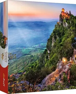 Hračky puzzle TREFL - Puzzle 1000 Premium Plus - Foto Odysea: Cesta Tower, San Marino