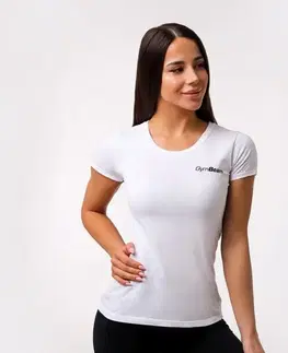 Tričká a tielka GymBeam Dámske tričko Basic White  XS
