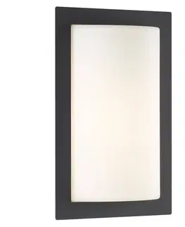Vonkajšie nástenné svietidlá LCD Vonkajšie nástenné svietidlo Luis v grafitovej farbe so svetlom LED