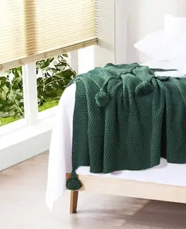 Jednofarebné deky Deka Talis 130X170 zelený