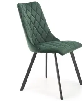 Čalúnené stoličky Stolička W164 zelená