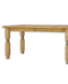 Jedálenské stoly Rustik stôl ST700 120 cm, jasný vosk