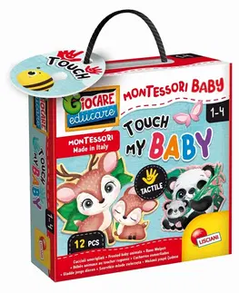 Hračky spoločenské hry pre deti LISCIANIGIOCH - Montessori Baby Touch - Mamička A Mláďa