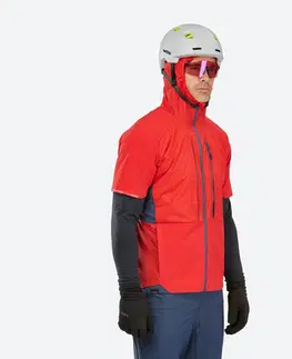 bundy a vesty Pánska skialpinistická vesta Pacer červeno-tmavomodrá