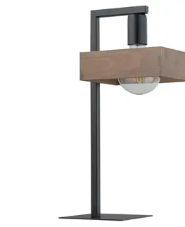 Lampy  Stolná lampa ROBIN 1xE27/60W/230V drevo 