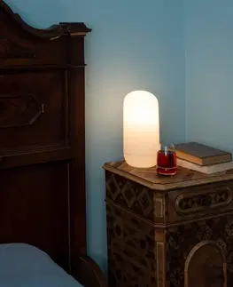 Stolové lampy Artemide Artemide Gople stolná lampa so zástrčkou, biela