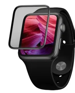 Príslušenstvo k wearables FIXED 3D Ochranné tvrdené sklo s aplikátorom pre Apple Watch 40 mm, čierna FIXG3D-436-BK