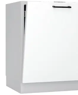 Dvierka a čelá zásuviek pre kuchynske skrinky Predná stena umývačky Max 60pz biela