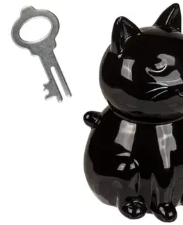 Doplnky pre deti Pokladnička Mačka, čierna
