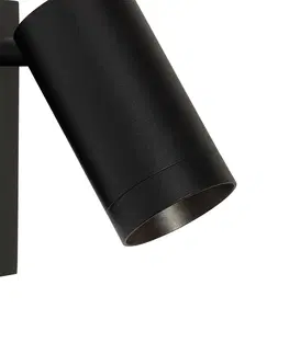 Nastenne lampy Moderné nástenné svietidlo čierne nastaviteľné s vypínačom - Jeana Luxe