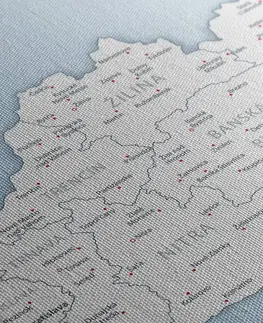 Obrazy mapy Obraz mapa Slovenska