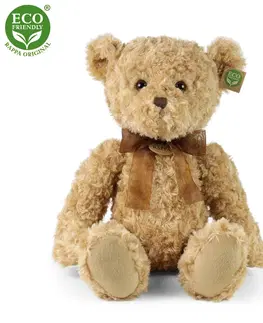 Plyšové hračky RAPPA - Plyšový medveď retro sediaci 35 cm ECO-FRIENDLY