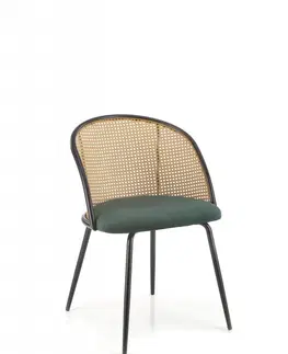 Jedálenské stoličky a kreslá Jedálenská stolička K508 Halmar Zelená
