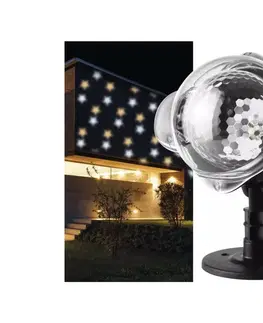 Vianočné dekorácie  LED Vianočný vonkajší projektor LED/3,6W/230V IP44 teplá/studená biela 