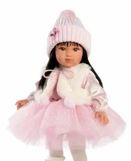 Hračky bábiky LLORENS - 54043 GRETA - realistická bábika s mäkkým látkovým telom  - 40 cm