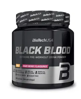 Práškové pumpy Black Blood NOX+ - Biotech 340 g Ruby Berry