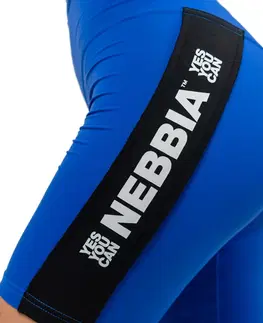 Dámske šortky Fitness šortky Nebbia s vysokým pásom ICONIC 238 blue - L
