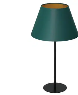 Lampy  Stolná lampa ARDEN 1xE27/60W/230V pr. 30 cm zelená/zlatá 