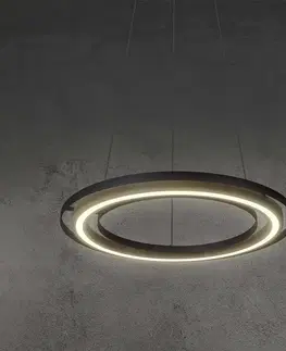 Závesné svietidlá NOWA GmbH LED závesné svietidlo Rilas kruhové tienidlo 1-pl.