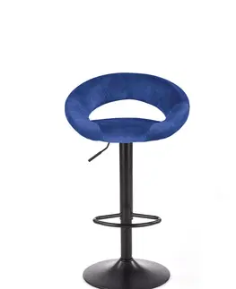 Barové stoličky HALMAR H-102 barová stolička granátová / čierna