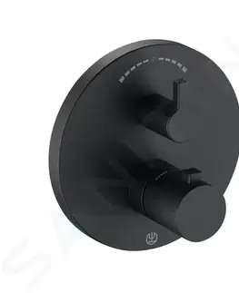 Kúpeľňové batérie KLUDI - Nova Fonte Termostatická batéria pod omietku na 2 spotrebiče, matná čierna 208303915