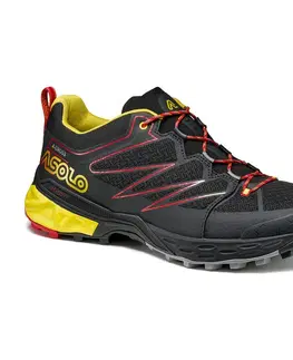 Pánska obuv Pánske topánky Asolo Softrock black/black/yellow B050 10 UK