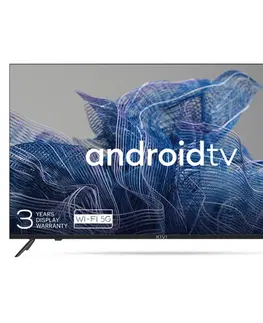 Televízory Kivi TV 50U740NB, 50" (127 cm), UHD, Google Android TV, čierna 50U740NB
