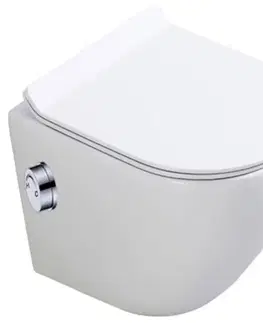 WC mísy Závesná WC misa Niagara s funkciou bidetu s voľne-padajúcim sedátkom