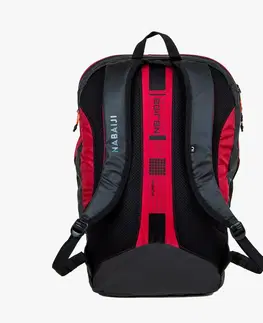 batohy Plavecký batoh 900 40 litrov čierno-červený