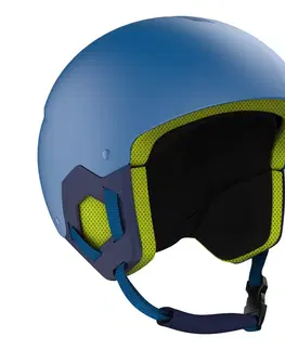 snowboard Detská lyžiarska prilba KID500 modro-žltá
