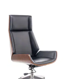 Kancelárske stoličky Signal Kancelárska stolička MARYLAND čierna eko koža