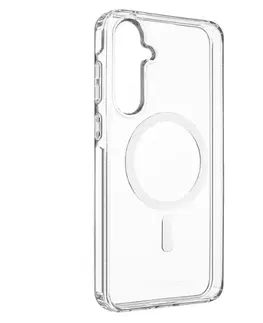 Puzdrá na mobilné telefóny FIXED MagPure Zadný kryt s podporou MagSafe pre Samsung Galaxy A55 5G, transparetntné FIXPUM-1263
