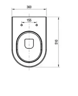 Záchody RAVAK - Chrome Závesné WC Uni Rim, biela X01516