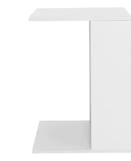 Konferenčné stolíky Príručný stolík, biele prevedenie, ZENOR