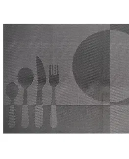 Prestieranie Prestieranie Food tm. sivá, 30 x 45 cm, sada 4 ks