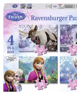 Hračky puzzle RAVENSBURGER - Ľadové Kráľovstvo 4 V1 12/16/20/24D